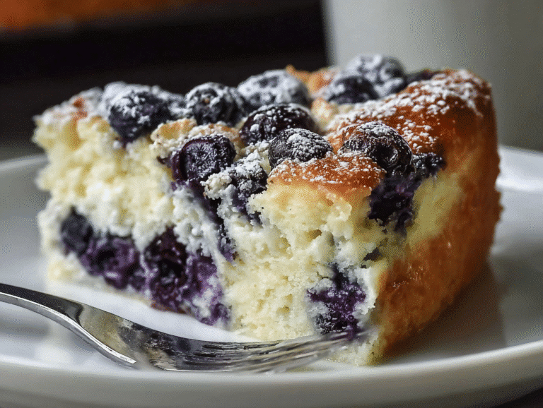 Blueberry Cottage Cheese Breakfast Bake