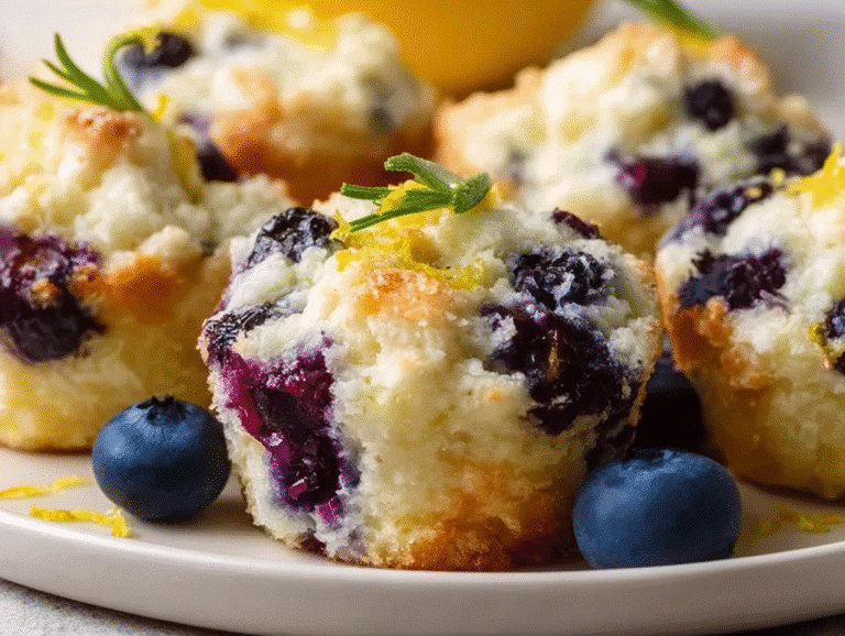 Blueberry and Lemon Zest Cottage Cheese Bites