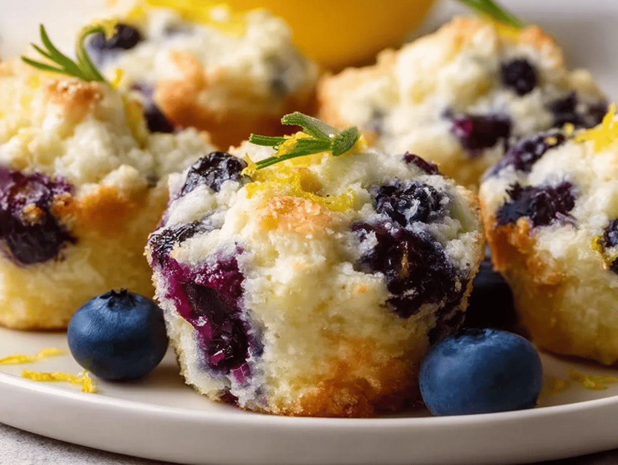 Blueberry and Lemon Zest Cottage Cheese Bites