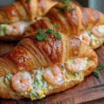Buttery Shrimp Stuffed Croissants