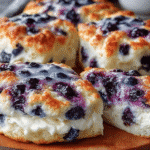 Cottage Cheese Blueberry Cloud Bread