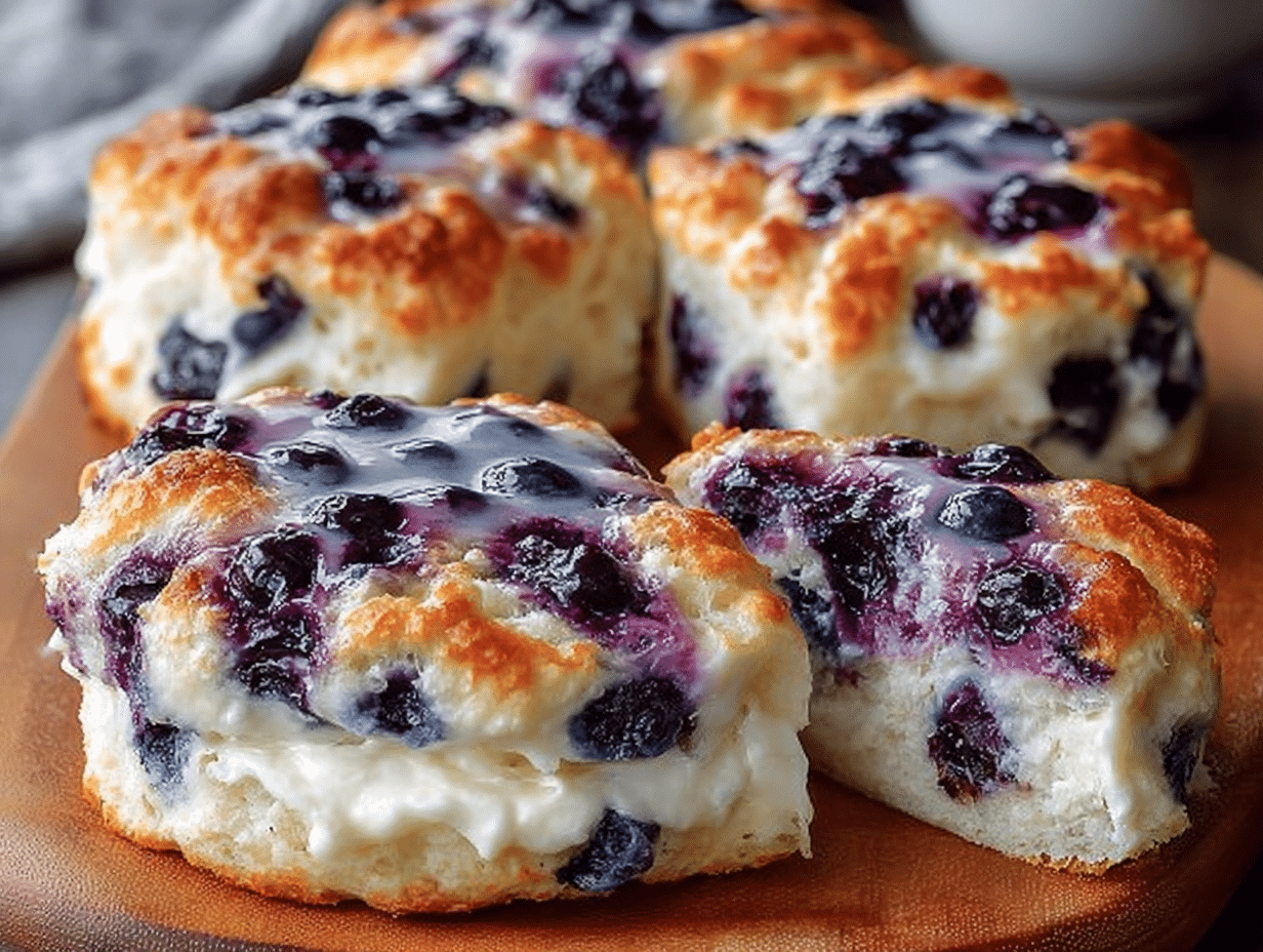 Cottage Cheese Blueberry Cloud Bread