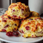 Cranberry Orange Sour Cream Scones