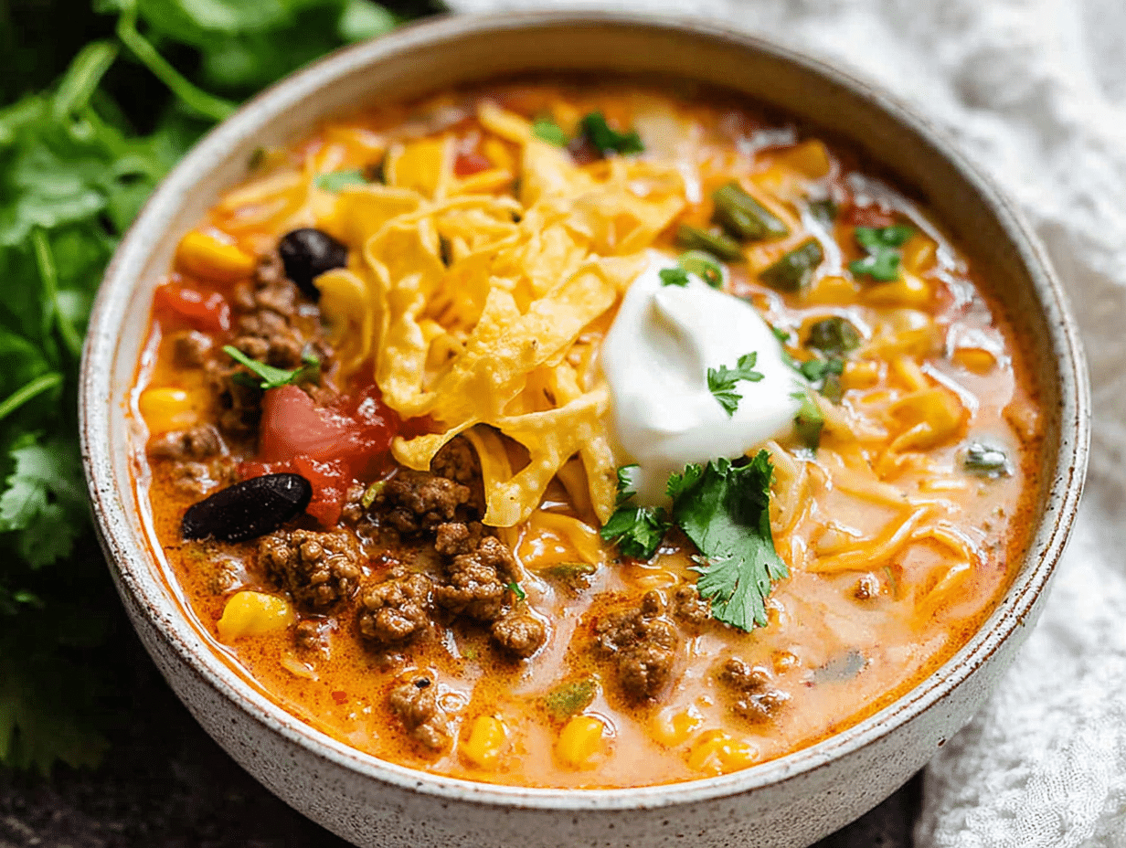 Creamy Taco Soup Recipe