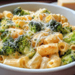 Creamy Vegetarian Broccoli Cheddar Pasta