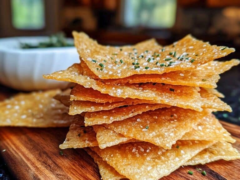 Crunchy Chickpea Flour Crackers