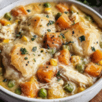 Crustless Chicken Pot Pie