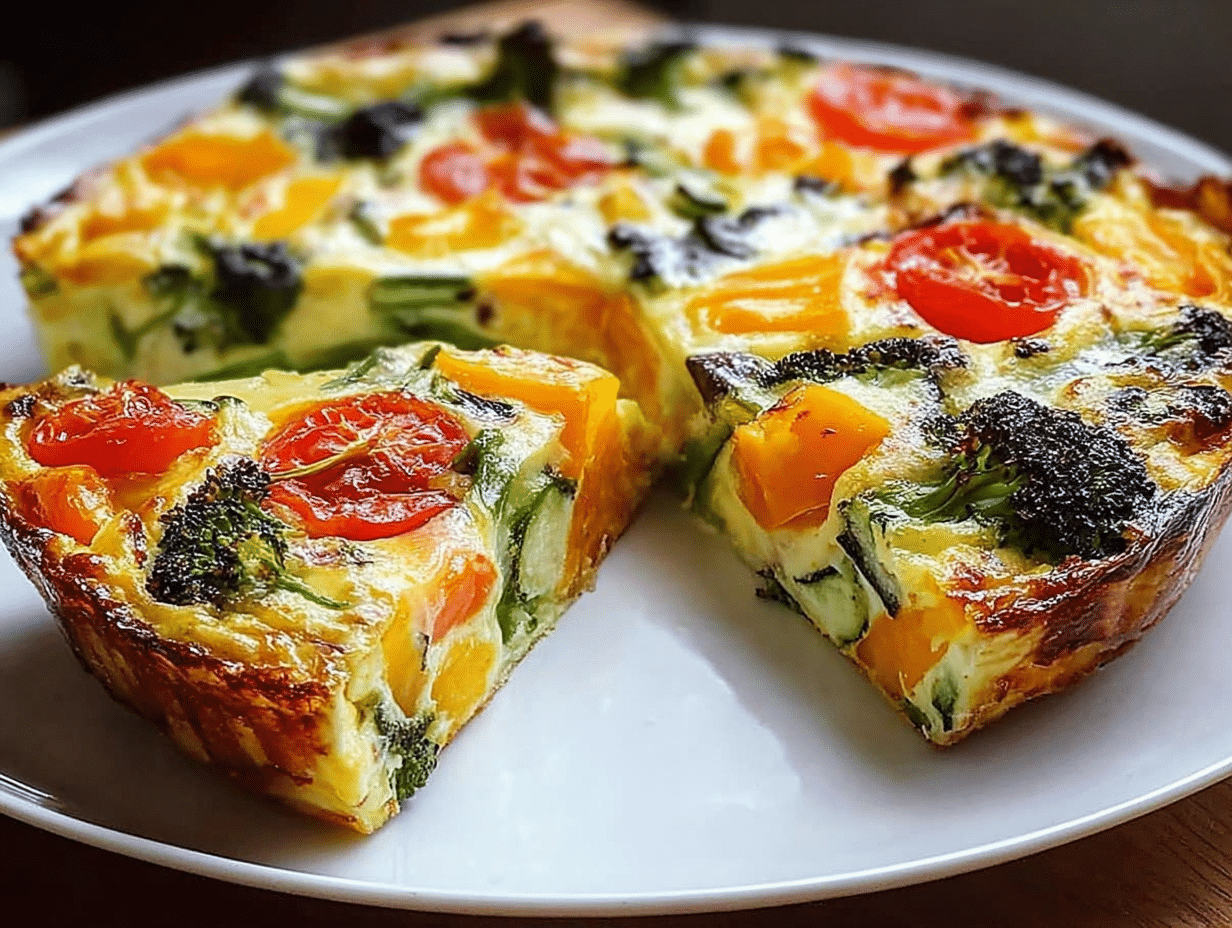 Crustless Garden Vegetable Quiche Recipe