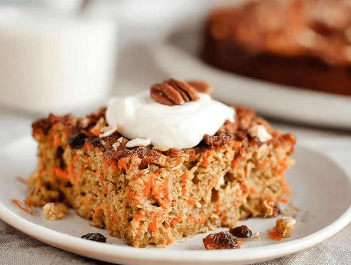 Easy Flourless Oatmeal Carrot Cake Recipe