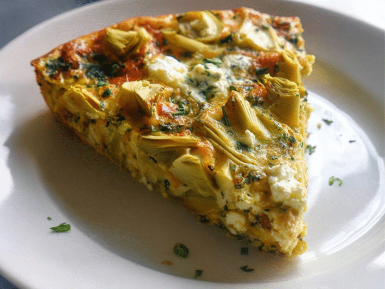 Gluten-Free Artichoke Leek Frittata