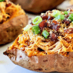 Gluten-Free BBQ Chicken Stuffed Sweet Potatoes