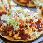 Gluten-Free BBQ Chicken Tostadas