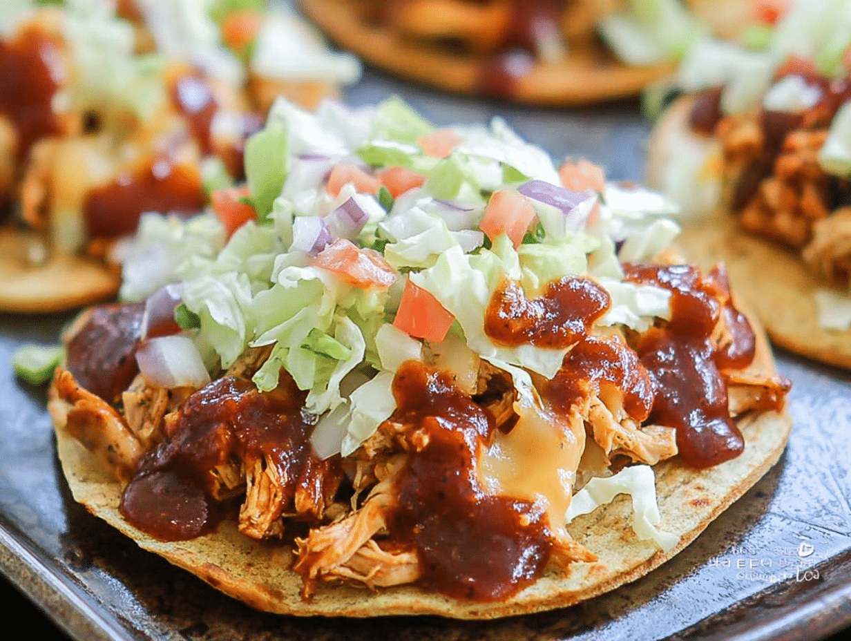 Gluten-Free BBQ Chicken Tostadas