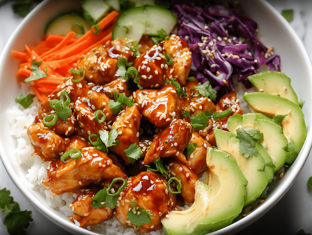 Gluten-Free Bang Bang Chicken Bowl