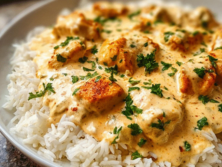 Gluten-Free CREAMY SMOTHERED CHICKEN AND RICE RECIPE