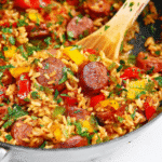 Gluten-Free Cajun Sausage and Rice Skillet