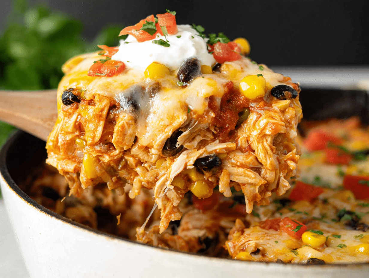 Gluten-Free Chicken Burrito Casserole