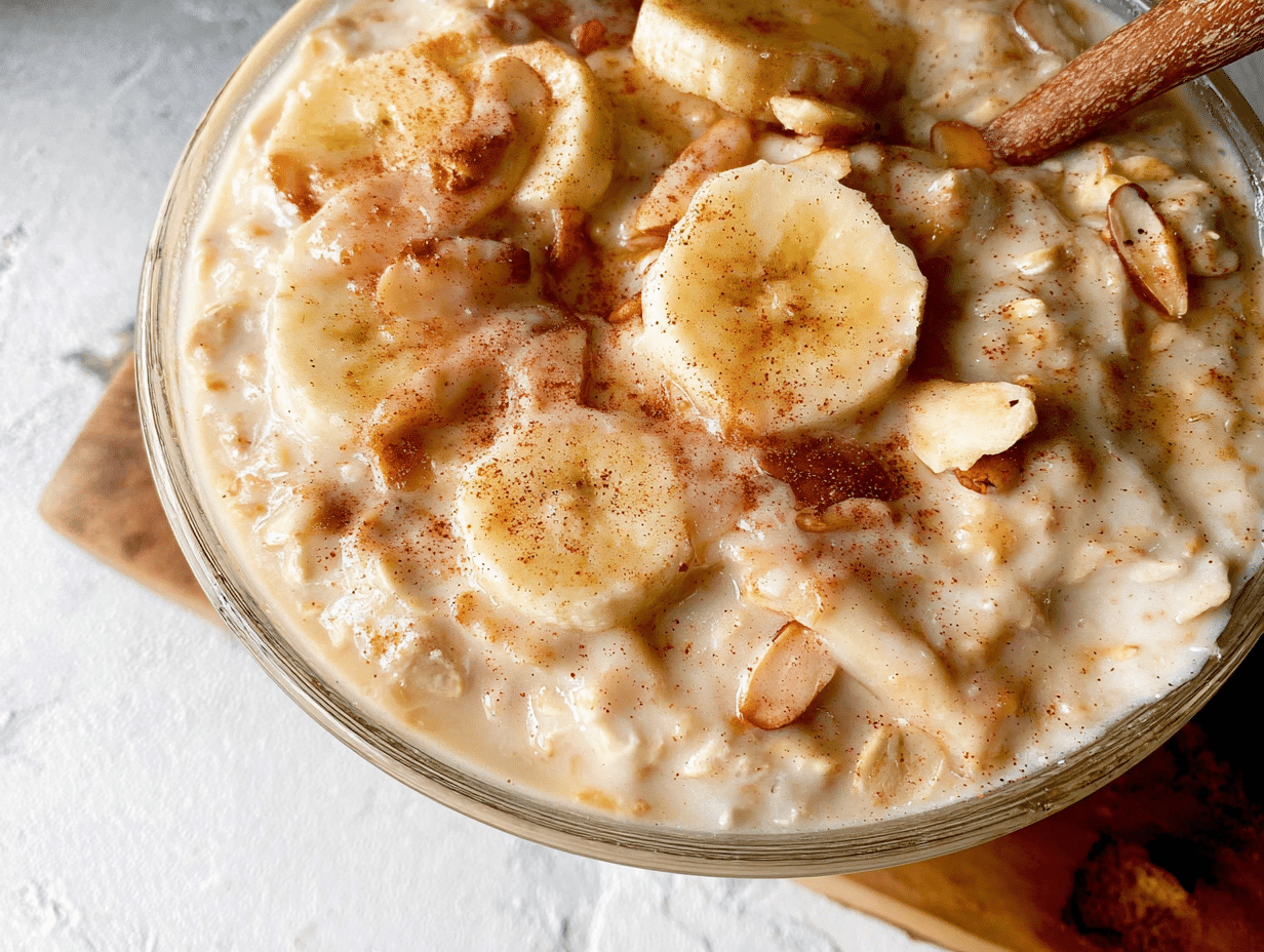 Gluten-Free Cinnamon Banana Bread Overnight Oats