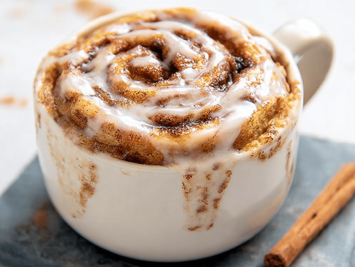 Gluten Free Cinnamon Roll in a Mug