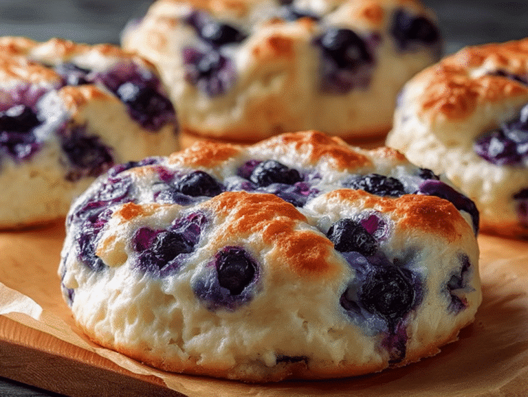 Gluten-Free Cottage Cheese Blueberry Cloud Bread