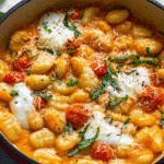 Gluten-Free Gnocchi with Garlic Cream Tomato Sauce