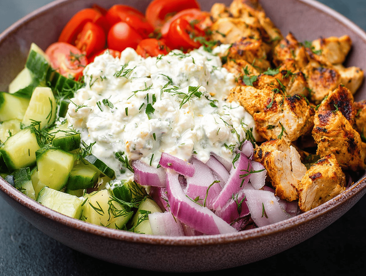 Gluten-Free Greek Chicken Bowls