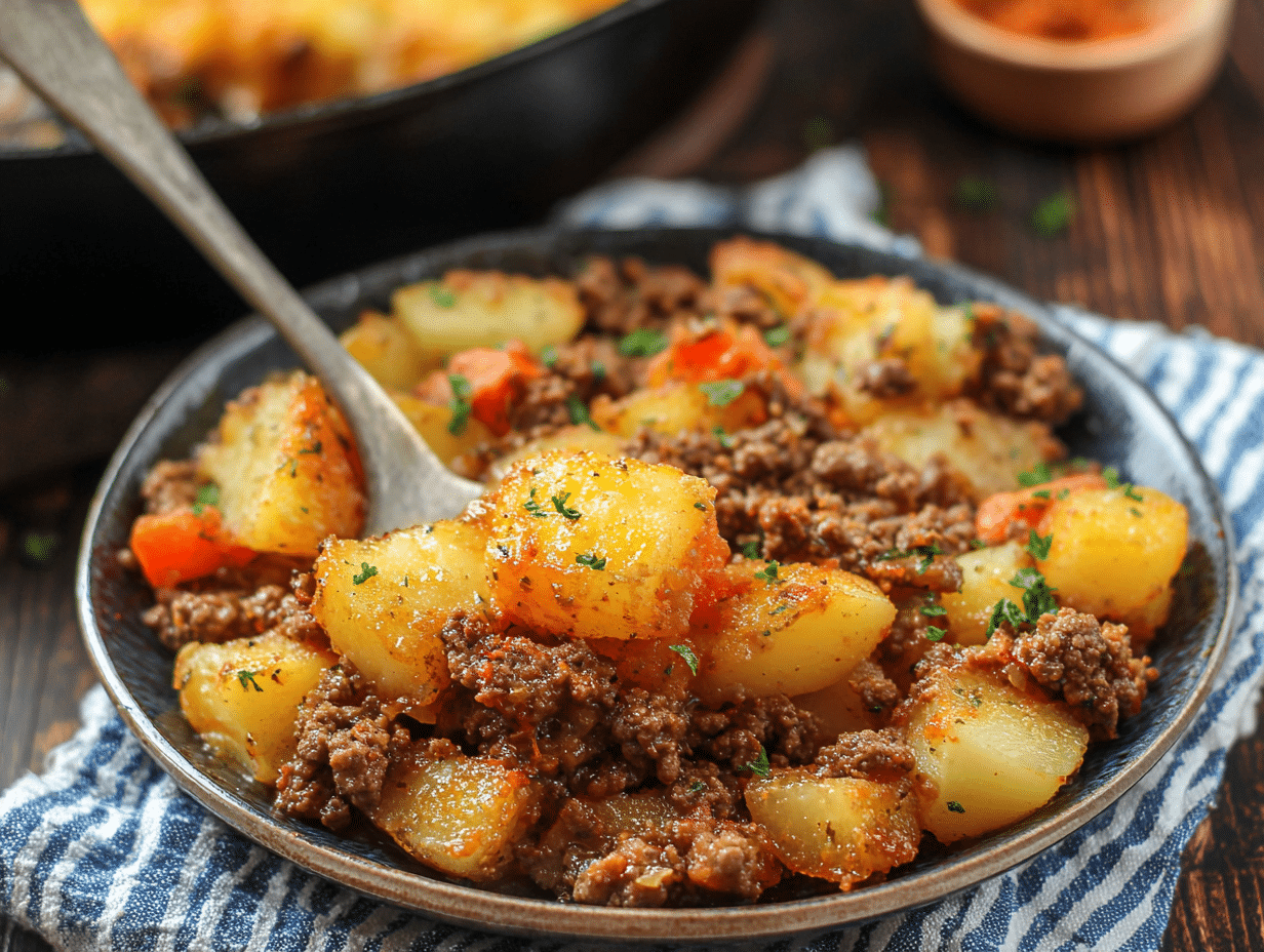 Gluten-Free Hobo Casserole Ground Beef