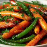 Gluten-Free Honey Glazed Carrots & Green Beans