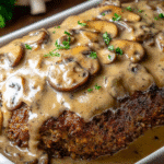 Gluten-Free Meatloaf with Mushroom Gravy
