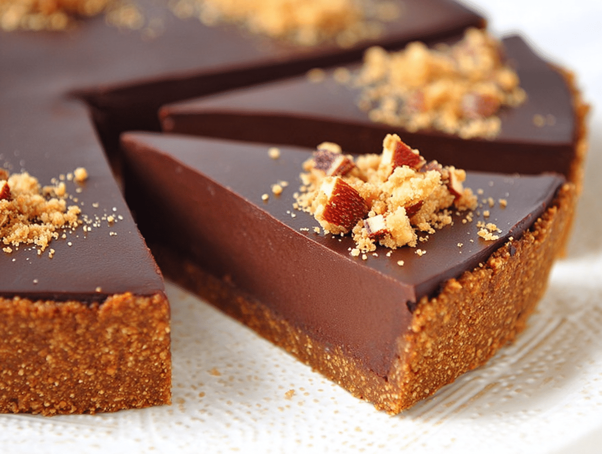 Gluten-Free No-Bake Vegan Chocolate Tart