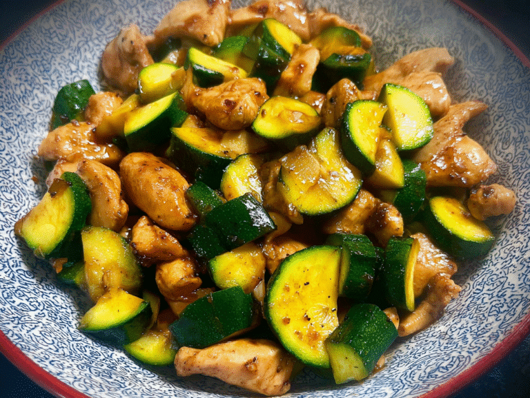 Gluten-Free Simple Chicken Zucchini Stir Fry