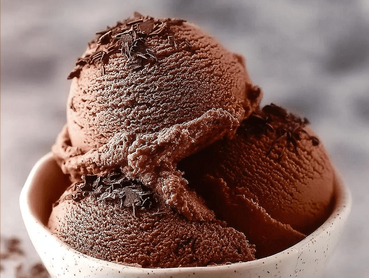 Gluten-Free Simple Chocolate Cottage Cheese Ice Cream