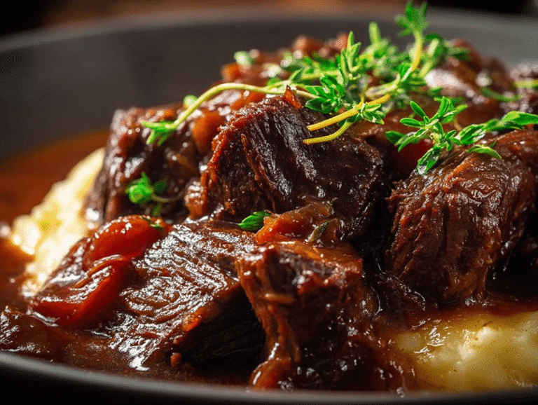 Gluten-Free Slow Cooker Beef Manhattan