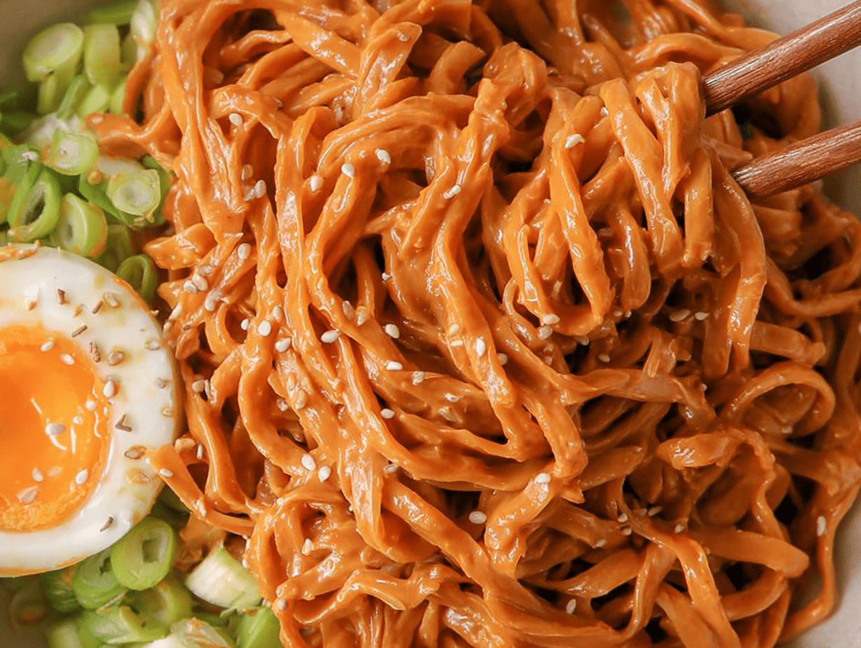 Gluten-Free Spicy Peanut Butter Noodles