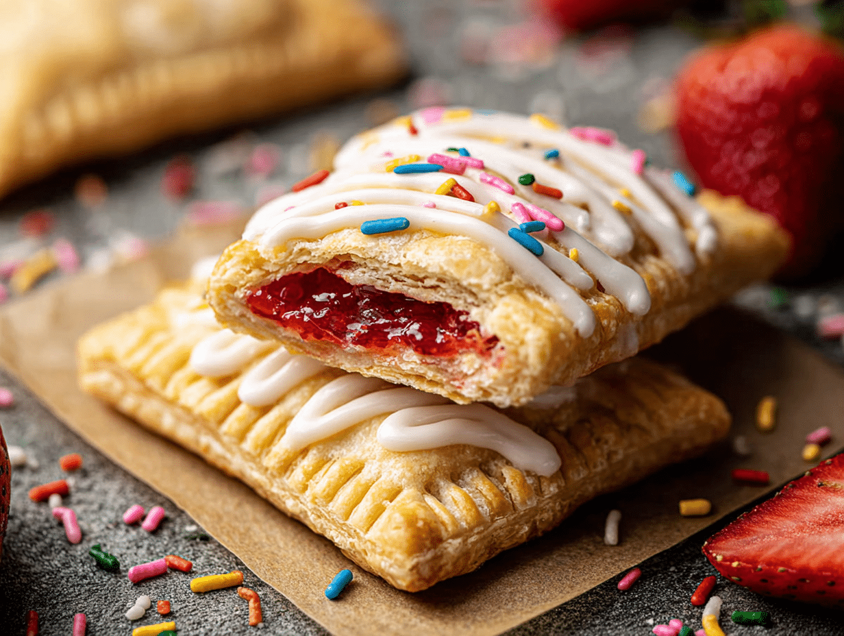 Gluten-Free Strawberry Rhubarb Pop Tarts