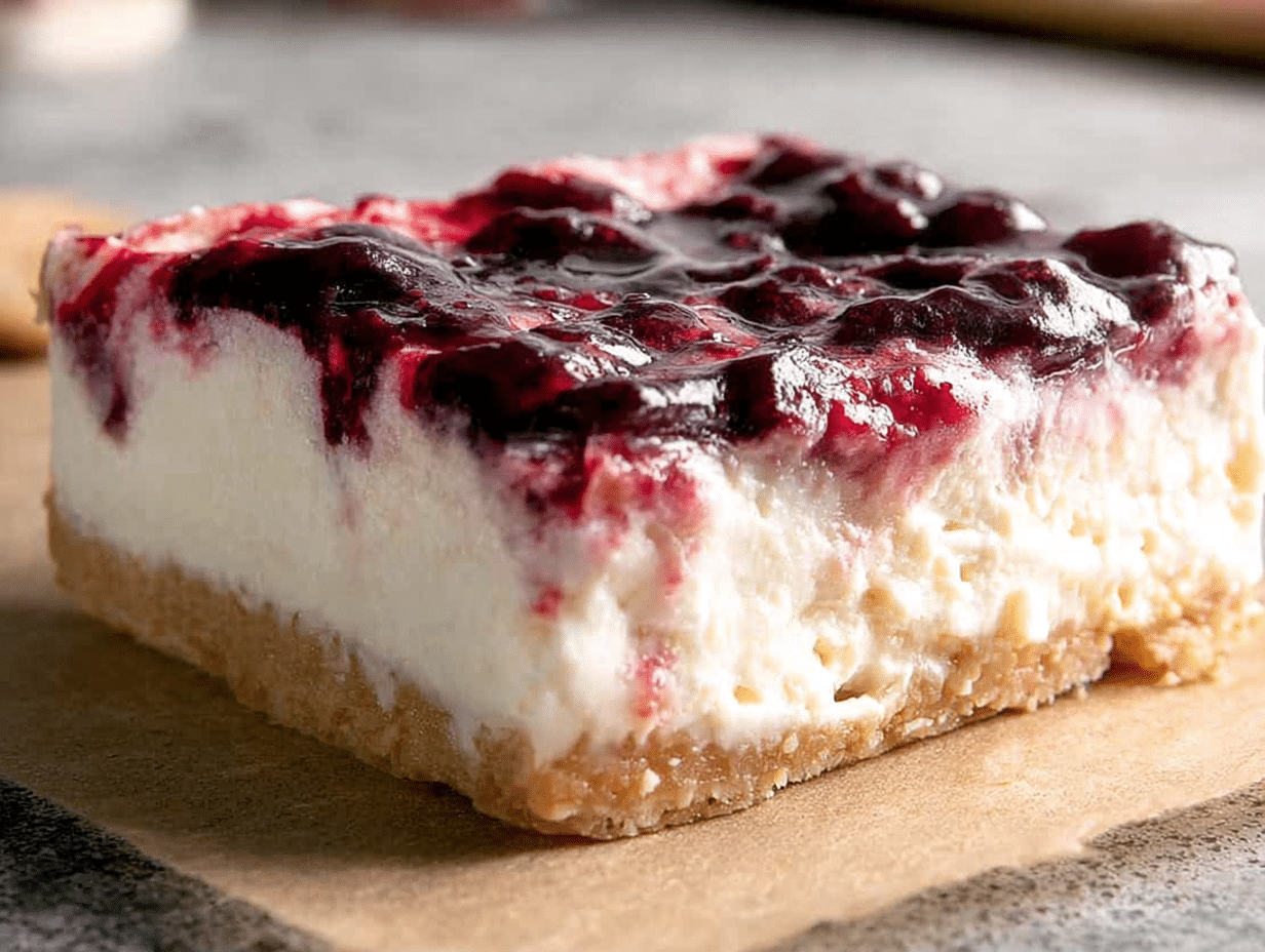 Gluten-Free Sugar-Free Cheesecake Bars