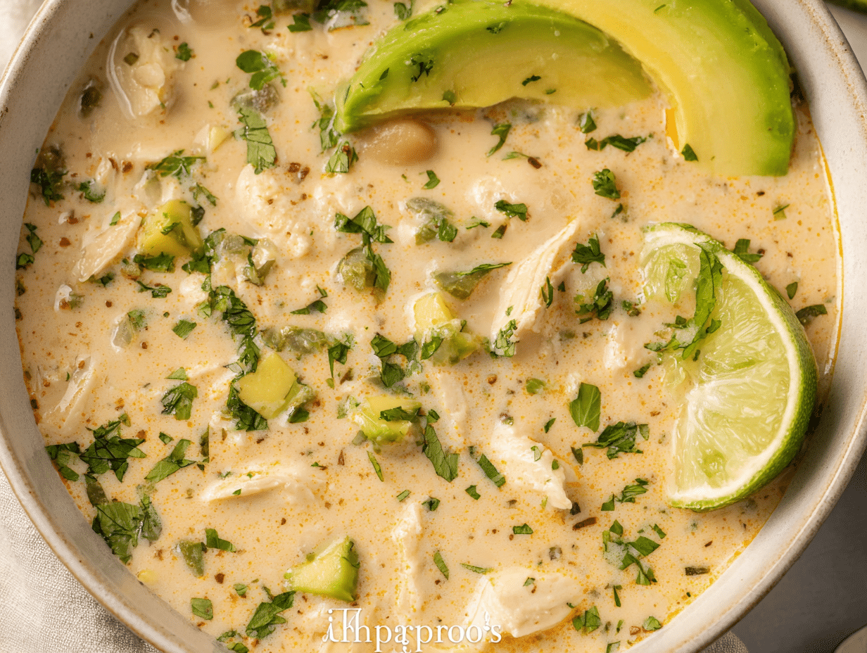 Gluten-Free Whole30 White Chicken Chili