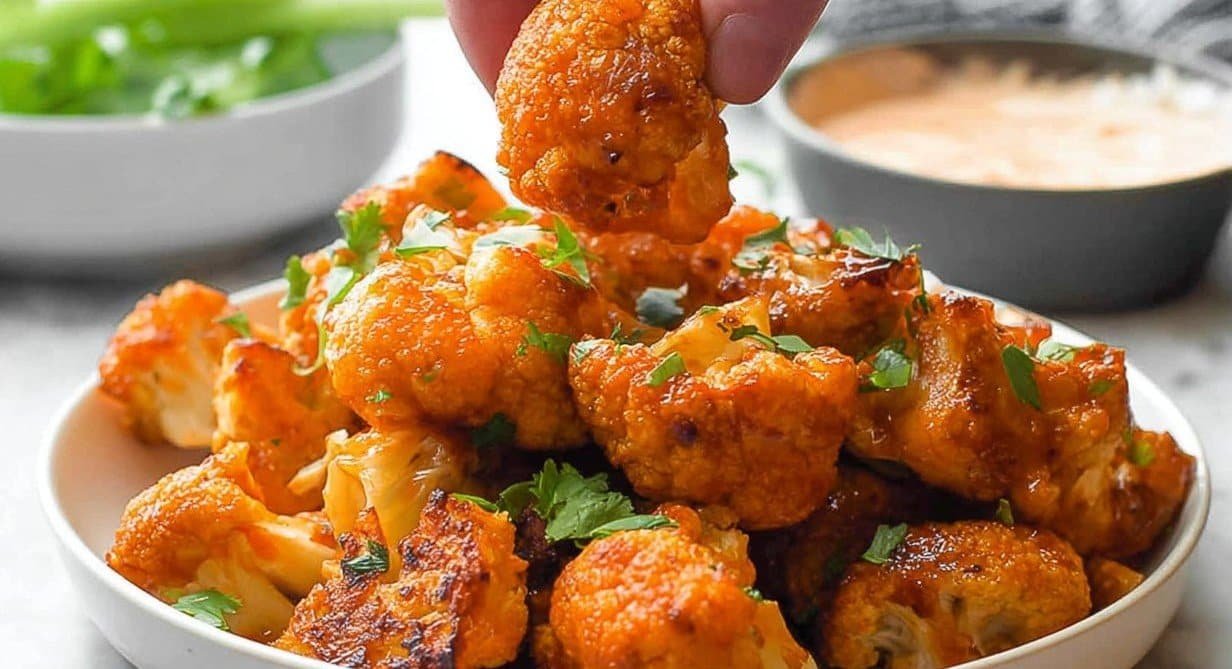 Gluten-free Buffalo Cauliflower Bites