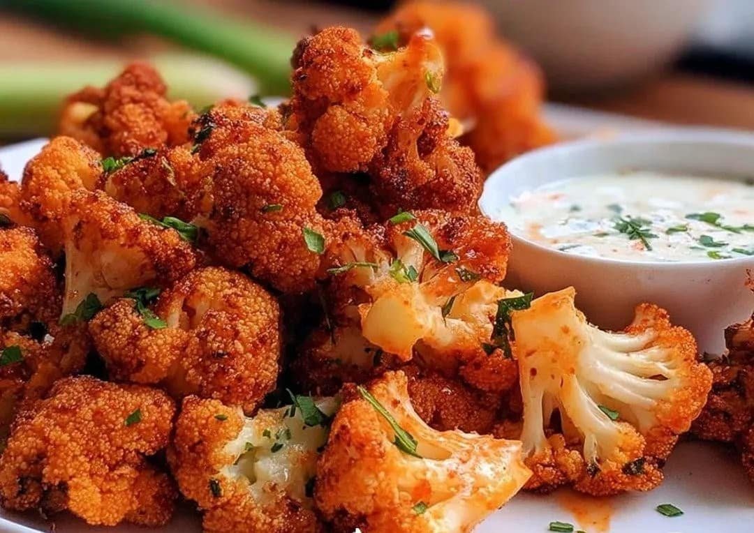 Gluten-free Cauliflower Buffalo Bites