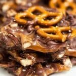 Gluten-free Chocolate Caramel Pretzel Bark