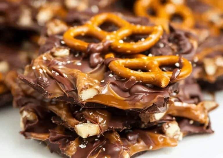 Gluten-free Chocolate Caramel Pretzel Bark