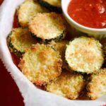 Gluten-free Crispy Baked Parmesan Zucchini
