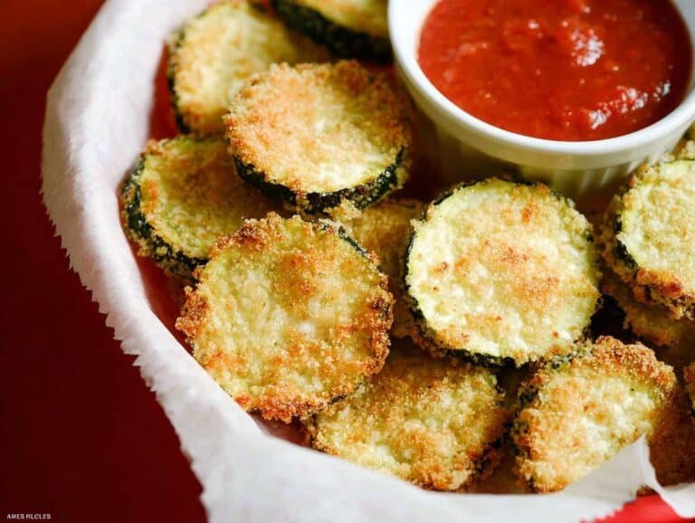 Gluten-free Crispy Baked Parmesan Zucchini