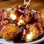 Gluten-free Crispy Mozzarella Poppers with Sweet Maple Glaze Delight