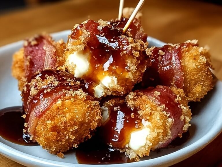 Gluten-free Crispy Mozzarella Poppers with Sweet Maple Glaze Delight