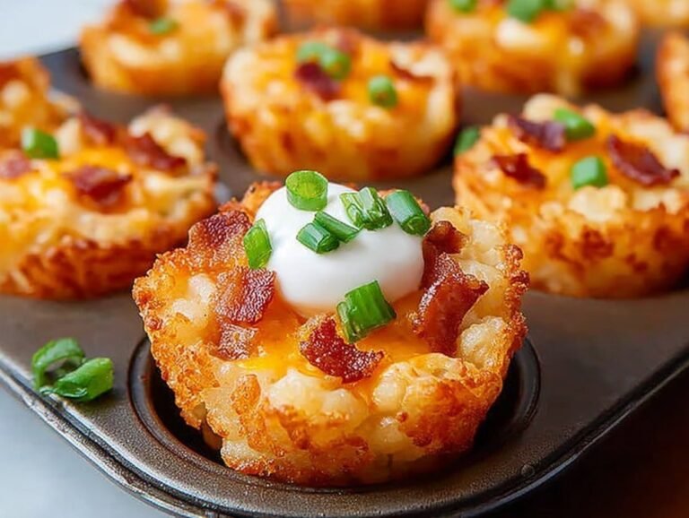 Gluten-free Crunchy Tater Tot Cups