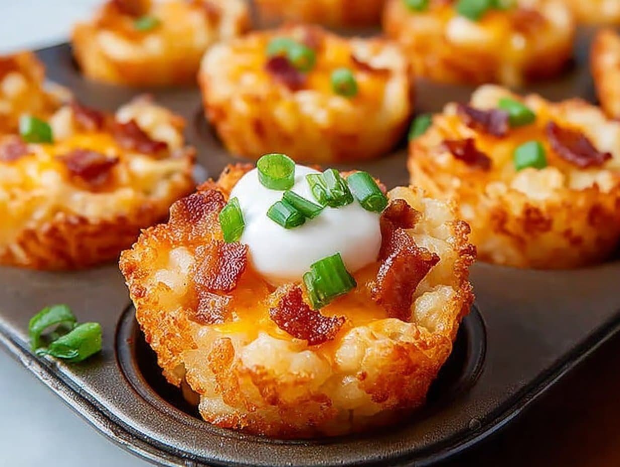 Gluten-free Crunchy Tater Tot Cups