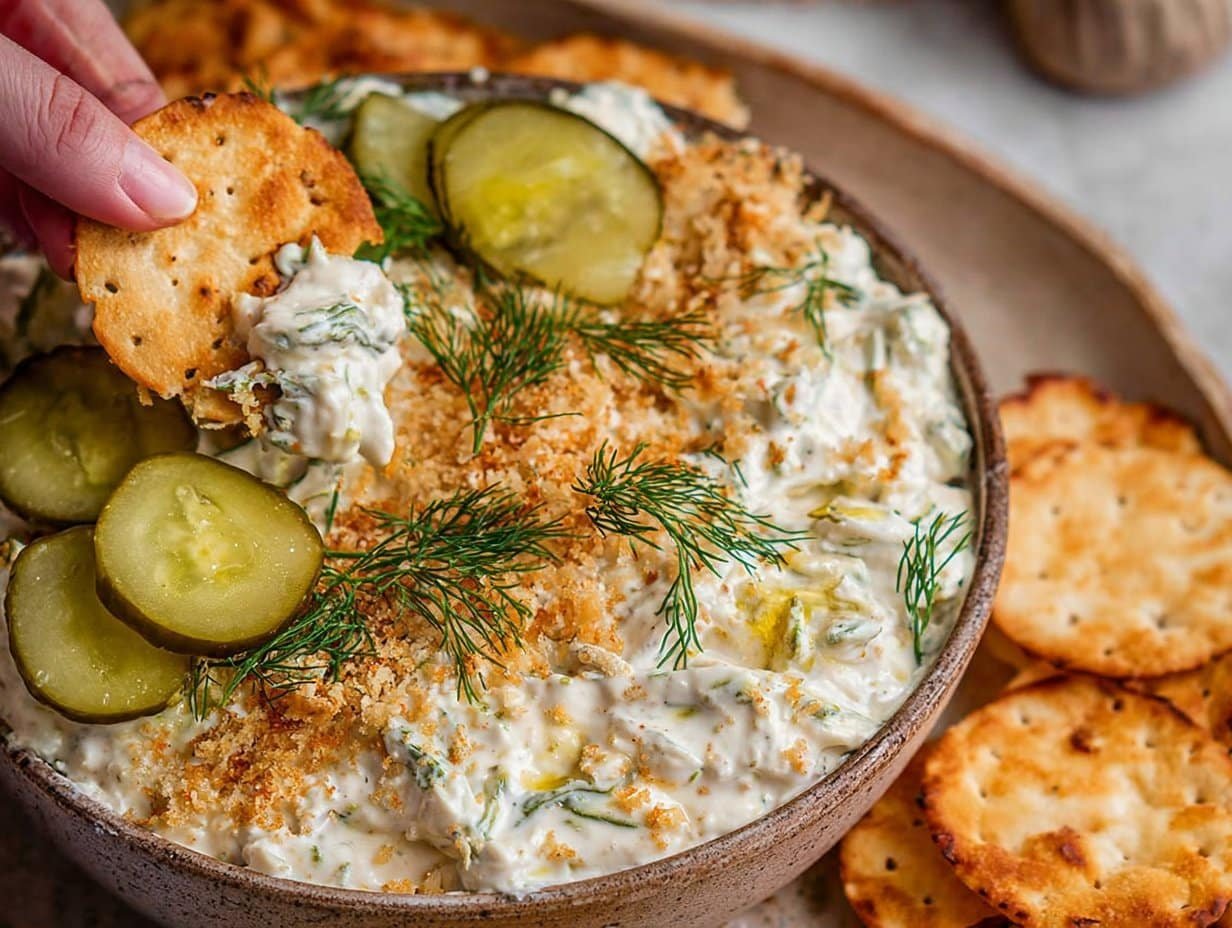 Gluten-free Easy Fried Pickle Dip