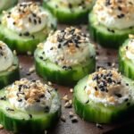 Gluten-free Everything Bagel Cucumber Bites