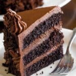 Gluten-free Fudgy Triple-Layer Cake